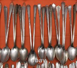 100 Pc Antique to Vintage Silverplated ICED TEA Spoons No Monograms