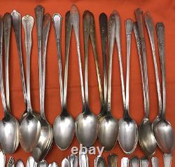 100 Pc Antique to Vintage Silverplated ICED TEA Spoons No Monograms