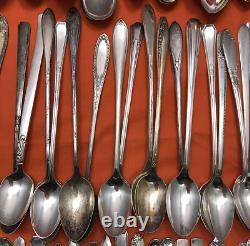 100 Pc Antique to Vintage Silverplated ICED TEA Spoons No Monograms