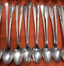 100 Pc Antique to Vintage Silverplated ICED TEA Spoons No Monograms