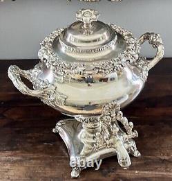 1810 Georgian Regency Old Sheffield Silver Plate Tea Urn Samovar