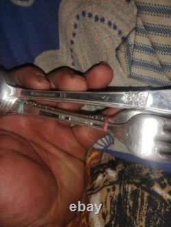 1847 Rodgers Bros. IS Silver Plate Set Of 32 Tea Spoons, Table Spoons, ETC