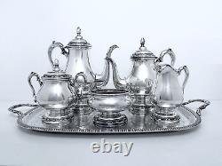 1847 Rogers Bros. Remembrance MID Century 5 Pc. Tea & Coffee Set Free Tray Exc