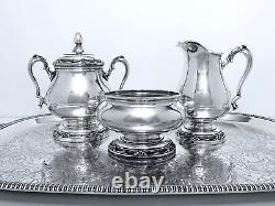 1847 Rogers Bros. Remembrance MID Century 5 Pc. Tea & Coffee Set Free Tray Exc