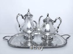 1847 Rogers Bros. Remembrance MID Century 5 Pc. Tea & Coffee Set Free Tray Exc
