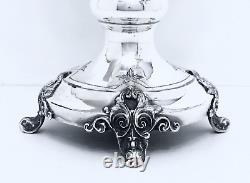1860 English Aesthetic Victorian Ornate Massive Chased Rococo Tea Coffee Urn 19
