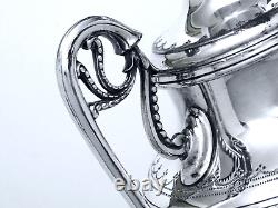 1860 English Aesthetic Victorian Ornate Massive Chased Rococo Tea Coffee Urn 19