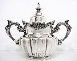 1875 Derby Silver Co. Gothic Aesthetic Cathedral Scalloped Cropped Coffe Tea Set