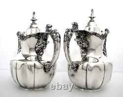 1875 Derby Silver Co. Gothic Aesthetic Cathedral Scalloped Cropped Coffe Tea Set