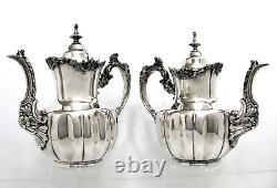 1875 Derby Silver Co. Gothic Aesthetic Cathedral Scalloped Cropped Coffe Tea Set