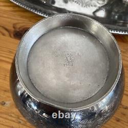 1876 Incredible Huge Meriden B Company Silverplate 29 Tray Tea & Coffee Set