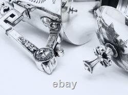 1880 Meriden B. Company Eastlake Roman Lion Chased Legged Coffe Tea Set 6 Pc Exc