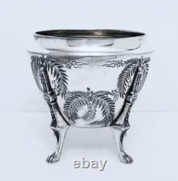 1880 Meriden B. Company Eastlake Roman Lion Chased Legged Coffe Tea Set 6 Pc Exc