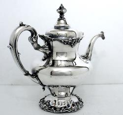 1880 Reed & Barton Victorian Aesthetic Gilt Ornate Bachelor Chocolate Tea Set