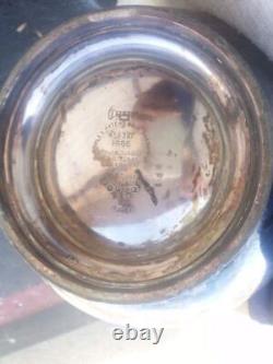 1886 Victorian silver Plate Teapot Self Pouring 2 Handle Tea Serving pot JDixon