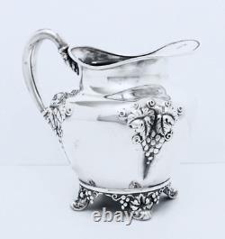 1894 Meriden B. Company Forbes Nouvea Grape Harvest Embossed Coffee & Tea Set