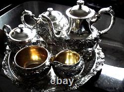 1899 6 Pc. Set Creamer, Sugar Bowl, Tray Coffee /Tea Pot with Fascinating Hist