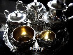 1899 6 Pc. Set Creamer, Sugar Bowl, Tray Coffee /Tea Pot with Fascinating Hist