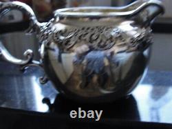 1899 6 Pc. Set Creamer, Sugar Bowl, Tray Coffee /Tea Pot with Fascinating Hist