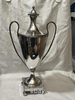 18th Century Old Sheffield Silver Plated Large Hot Tea Water Urn Dispenser 15