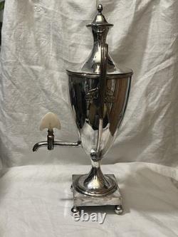 18th Century Old Sheffield Silver Plated Large Hot Tea Water Urn Dispenser 15