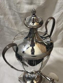18th Century Old Sheffield Silver Plated Large Hot Tea Water Urn Dispenser 15