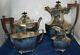 1900's Silver Plated Tea Coffee Service Set 4 Pieces