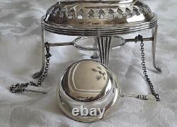 1903 Walker & Hall Silver Plate Tea Kettle, Spirit Burner & Stand (10) 51411A