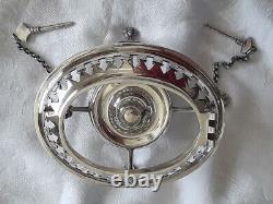 1903 Walker & Hall Silver Plate Tea Kettle, Spirit Burner & Stand (10) 51411A