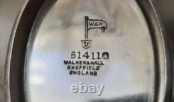 1903 Walker & Hall Silver Plate Tea Kettle, Spirit Burner & Stand (10) 51411A