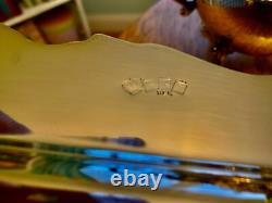 1920's Silverplate Coffee/Tea Service 7+pieces w Tray and Tilting Hot H20 Kettle