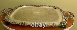 1920's Silverplate Coffee/Tea Service 7+pieces w Tray and Tilting Hot H20 Kettle