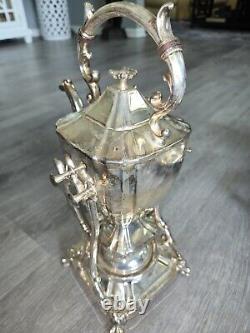 1930's GOLDFEDER ART DECO SILVER PLATE TEA SET INCLUDES 28.5 X 17.5 TRAY