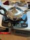 1931 Silver Plated Teapot Mfg. By Th. Henry Ebony Handle Bachelor Teapot. 4 1 8