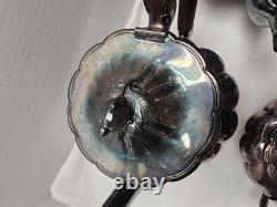 1940s Sheffield Design Community Melon Silver Plate Tea Coffee Serving Set