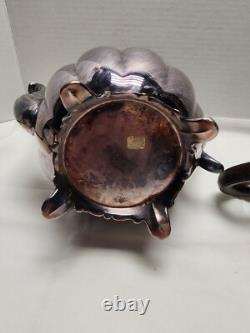 1940s Sheffield Design Community Melon Silver Plate Tea Coffee Serving Set