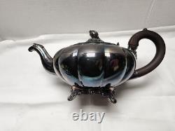 1940s Sheffield Design Community Melon Silver Plate Tea Coffee Serving Set