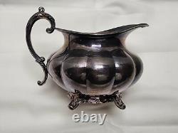 1940s Sheffield Design Community Melon Silver Plate Tea Coffee Serving Set