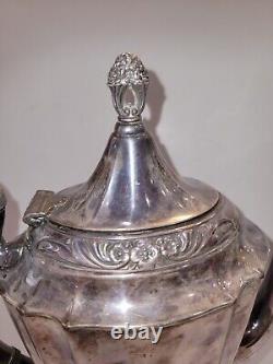 1941 ETERNALLY YOURS 1847 Rogers Coffee Tea Set Silverplate 3 Pieces Vtg EUC