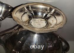 1941 ETERNALLY YOURS 1847 Rogers Coffee Tea Set Silverplate 3 Pieces Vtg EUC