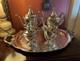 1948 Moonbeam Pattern 5 Piece Coffee Tea Set By International Silver/rogers S/p
