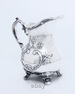 1950 Gorham Anchor Duchess Hand Chased Midcentury Rococo Ornate Coffee Tea Set