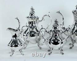 1950 Reeed & Barton Winthrop Midcentury Aesthetic Tea Coffee Set W /waste Bowl