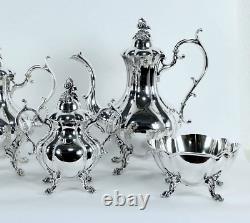 1950 Reeed & Barton Winthrop Midcentury Aesthetic Tea Coffee Set W /waste Bowl