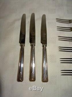 1953 Sterling Silver 12 Piece Tea Knife & Fork Set Harrison Brothers & Howson