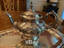 1954 Gorham Chantilly Silverplate Tea And Coffee Service