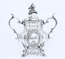 1954 Reed & Barton Winthrop Shield Midcentury Aesthetic Coffee Teapot Set 5 Pcs
