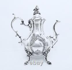 1954 Reed & Barton Winthrop Shield Midcentury Aesthetic Coffee Teapot Set 5 Pcs