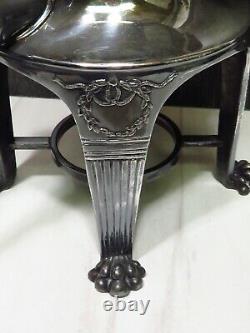 19c Pairpoint Silverplate Samovar Coffee Tea Water Urn Pot Lions Heads Paw Feet