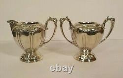 19th C. 4-Pc. Forbes Silver Plate Embossed Tea/Coffee Service